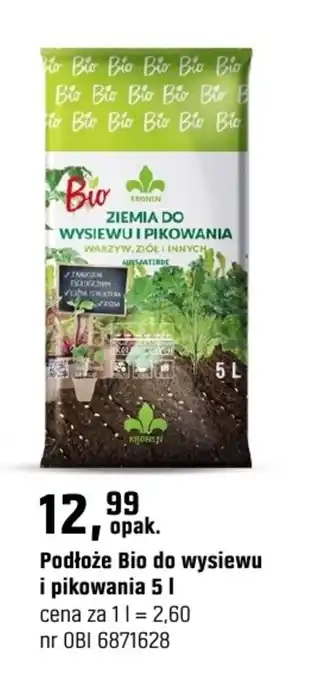 OBI Podłoże Bio do wysiewu i pikowania oferta