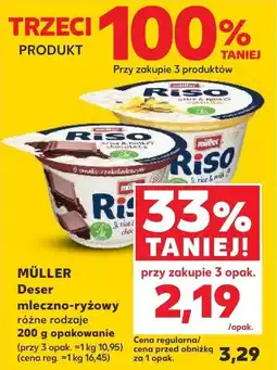 Kaufland MÜLLER Deser mleczno-ryżowy oferta