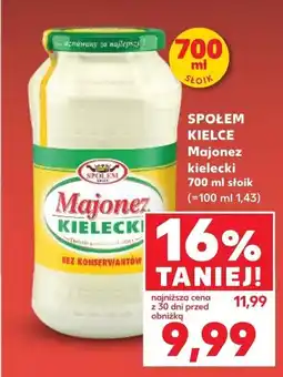 Kaufland SPOŁEM KIELCE Majonez kielecki oferta