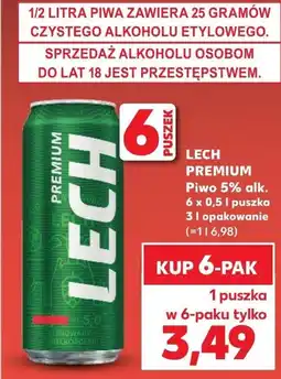Kaufland LECH PREMIUM Piwo 5% alk. oferta