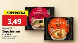 Lidl Zupa miso ramen Ajinomoto oyakata oferta