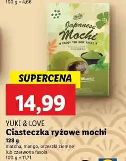 Lidl Ciastka ryżowe mochi Yuki & love oferta