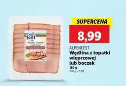 Lidl Boczek alpejski plastry Alpen fest oferta