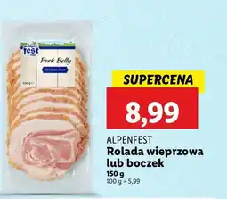 Lidl Rolada wieprzowa Alpen fest oferta