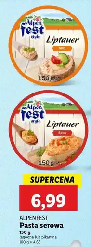 Lidl Pasta serowa łagodna Alpen fest oferta