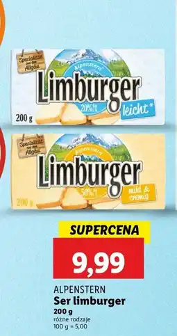 Lidl Ser limburger light Alpenstern oferta