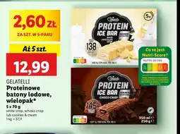 Lidl Lody white chocolate crisp Gelatelli protein oferta