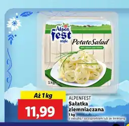 Lidl Sałatka ziemniaczana z cebulą i szczypiorkiem Alpen fest oferta