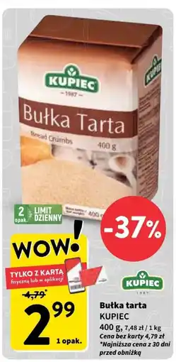 Intermarche Bułka tarta KUPIEC 400g oferta