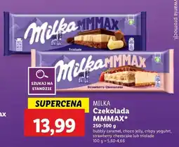 Lidl Czekolada caramel Milka bubbly oferta