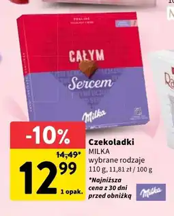 Intermarche Czekoladki Całym Sercem 110g MILKA oferta