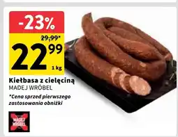 Intermarche Kiełbasa z cielęciną MADEJ WRÓBEL oferta
