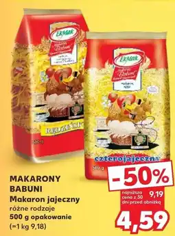Kaufland MAKARONY BABUNI Makaron jajeczny oferta