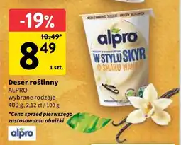 Intermarche Deser roślinny Alpro 400g oferta