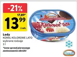 Intermarche Lody Koral Kolorowe Lato 1l oferta
