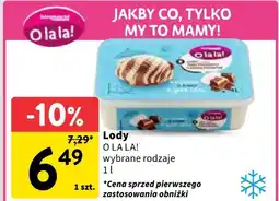 Intermarche Lody O LA LA! 1l oferta