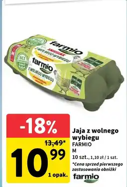 Intermarche Jaja z wolnego wybiegu Farmio 10 szt oferta