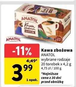 Intermarche Kawa zbożowa Anatol 20 torebek oferta