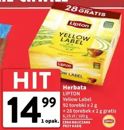 Intermarche Herbata Lipton Yellow Label 92 torebki oferta