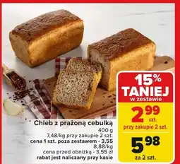 Carrefour Market Chleb z prażoną cebulką 400g Carrefour Market oferta