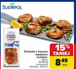 Carrefour Market Gniazda z łososia wędzone SUEMPOL 250g oferta