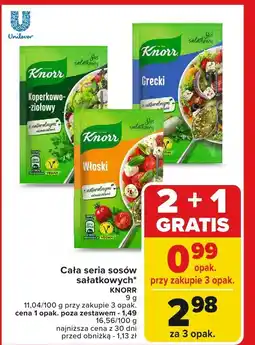 Carrefour Market Sos sałatkowy KNORR 9g oferta