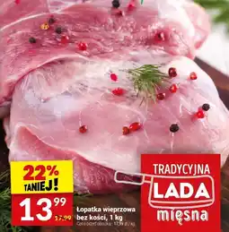 Twój Market Łopatka wieprzowa bez kości, 1 kg Tradycyjna Lada mięsna oferta