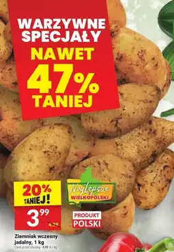 Twój Market Ziemniak wczesny jadalny, 1 kg Najlepsze Wielkopolski oferta
