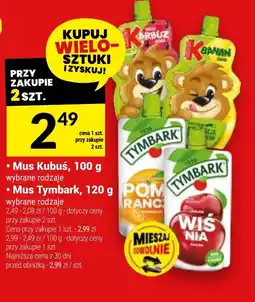 Twój Market Mus Kubuś, Mus Tymbark oferta