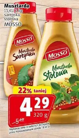 Prim Market Musztarda sarepska stołowa 320g Mosso oferta