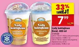Twój Market Lody koktajlowe Koral, 400 ml oferta