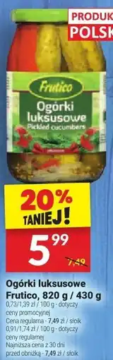 Twój Market Ogórki luksusowe Frutico, 820 g / 430 g oferta