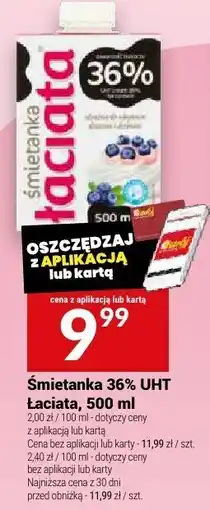 Twój Market Śmietanka 36% UHT Łaciata, 500 ml oferta