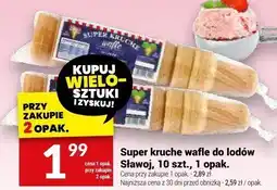 Twój Market Wafle do lodów Super kruche, 10 szt oferta