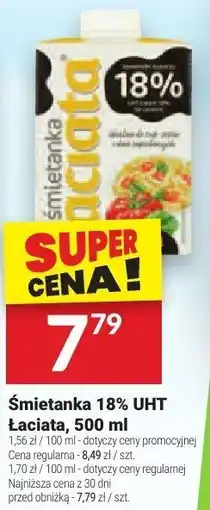 Twój Market Śmietanka 18% UHT Łaciata, 500 ml oferta