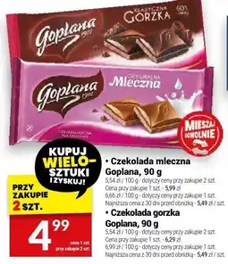 Twój Market Czekolada mleczna Goplana 90g oferta