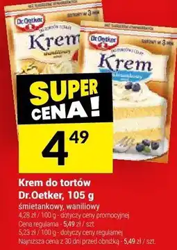Twój Market Krem do tortów Dr.Oetker, 105 g oferta