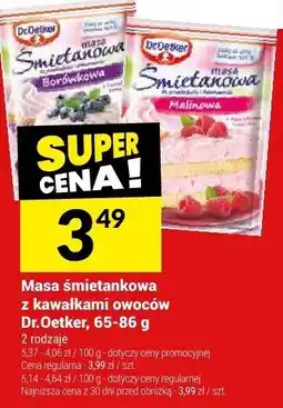 Twój Market Masa śmietankowa z kawałkami owoców Dr.Oetker, 65-86 g oferta