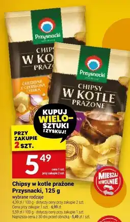 Twój Market Chipsy w kotle prażone Przysnacki, 125 g oferta