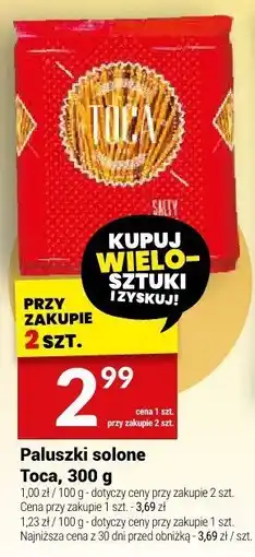 Twój Market Paluszki solone Toca 300g oferta