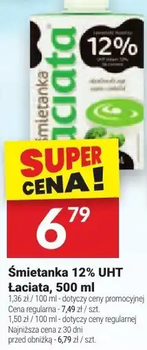 Twój Market Śmietanka 12% UHT Łaciata, 500 ml oferta