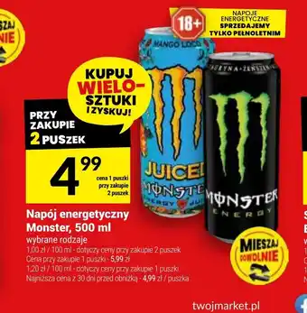 Twój Market Napój energetyczny Monster oferta