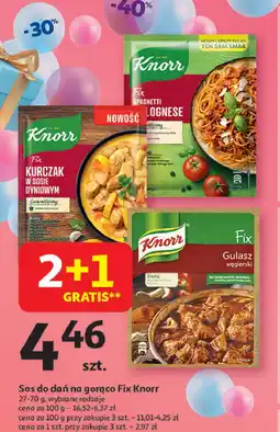 Auchan Gulasz węgierski Knorr fix oferta