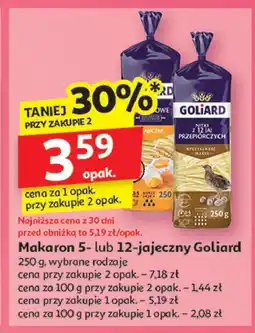 Auchan Makaron szlachecki 5-jajeczny Goliard oferta