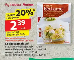 Auchan Sos beszamelowy ze śmietanką Auchan oferta