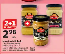 Auchan Musztarda delikatesowa miodowa Roleski oferta
