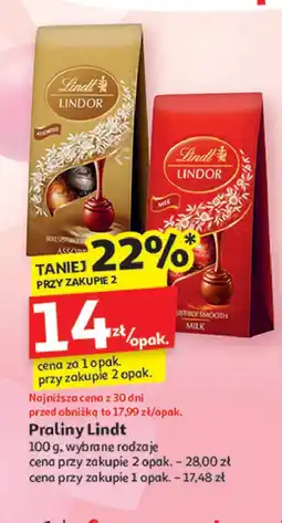 Auchan Bombonierka milk Lindt lindor oferta