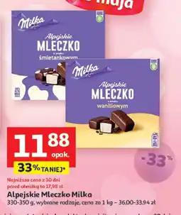 Auchan Czekoladki happy cows Milka alpejskie mleczko oferta