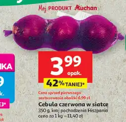 Auchan Cebula czerwona hiszpania Auchan oferta