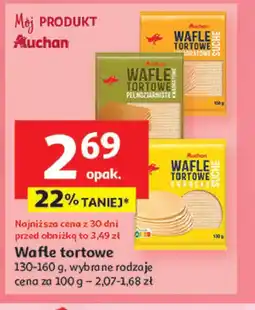 Auchan Wafle tortowe okrągłe Auchan oferta